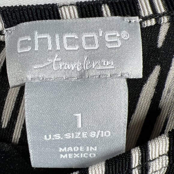 Chico's Monochrome Sleeveless Jumpsuit - Picture 3 of 7